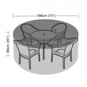 ROUND FURNITURE SET COVER 4-6 SEATER